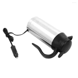 Water Bottles 12/24V Car Electric Kettle Stainless Steel 750ml Coffee Mug Automatic Shut Off Boiler Heating Travel Cup