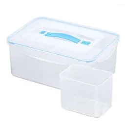 Storage Bottles Sealing Food Box Grade Bpa Free With Lid Transparent Fresh-keeping For Grains Easy