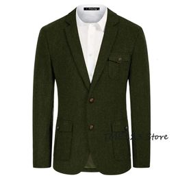Men's Jacket Casual Business Slim Fit Blazer Hombre Suit Herringbone Terno Masculino Men Clothing