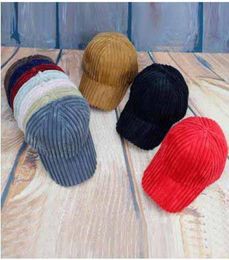 Creative Corduroy Ball Caps Women Men039s Solid Stripe Baseball Caps Fashion Street Style Sun Caps 2777342