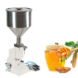 Manual Paste Liquid Filling Machine, Adjustable 5-50ml Bottle Filler