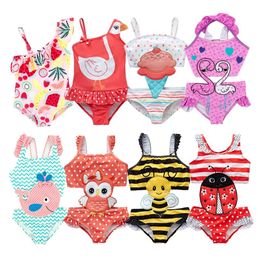 Wear Toddler Infant Baby Girls Swimwear Ice Cream Swimsuit Swimming Beach Bathing Bikini Cute Summer Onepiece Swimming Baby Overall