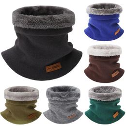 Scarves Thickened Lining Neck Warmer Winter Ski Tube Scarf Soild Colour Outdoor Sports Face Mask