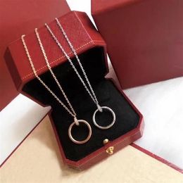 Pendant Necklace Fashion Round Necklaces Stone for Man Woman Design Personality 8 Option Top Quality with box280q