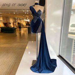 Navy Blue Mini Homecoming Dresses Shining Crystal Women Velvet Carnival Prom Gown Sheathy Short Clubbing Party Dress vestidos 231227