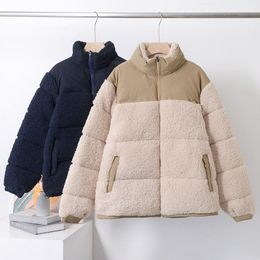 Designer wool jacket artificial wool jacket lamb wool winter Men and Women coat parka coat fashionable thick warm jacket