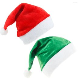 Berets Short Plush Christmas Hats Santa Hat Tree Ornaments Party Holiday Dress Up Gifts Cosplay Accessories For Adult/Child