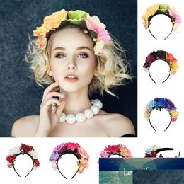 Party Decoration Headband Costume Rose Flower Crown Mexican Simation Garland P O Props Wedding Christmas Hairbands Factory Price Exp Dhhvp