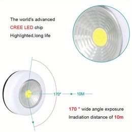 2Pcs Brighten Up Your Home with Wireless COB LED Under Cabinet Lighting!