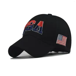Ball Caps Male Female Neutral Summer America Flag Embroidery Baseball Hat Visors Racks For Door