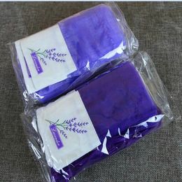 200pcs Lavender purple flower bag Cotton encryption yarn double-sided printing sachet bag 231226