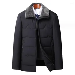 Men's Jackets Winter Jacket With Plush And Thick Insulation Fashionable Cotton Zipper Design Lapel Windproof L-4XL