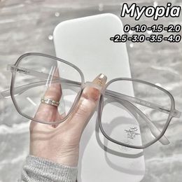 Sunglasses Ultra Light Myopic Glasses Vintage Square Frame Short Sight Eyewear Blue Blocking Eye Protection Near Eyeglasses