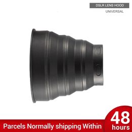 Universal Camera Lens Hood Antireflective Silicone 5482mm for DSLR Cameras 231226