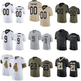 Football 96 Carl Granderson Jerseys 99 Khalen Saunders 4 Derek Carr 9 Drew Brees 21 Jamaal Williams 87 Foster Moreau Alontae Taylor Marshon Lattimore Woman Youth Men