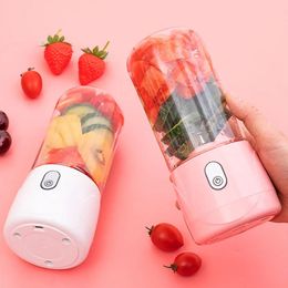 Juicers Mini USB Rechargeable Portable Juicer Fruit Vegetable Mixer Ice Smoothie Maker Electric Blender Machine Juicing Cup With Cover