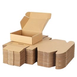 25/50/100 gift cardboard boxes small kraft paper gift boxes used for packaging gifts Christmas weddings parties 231227