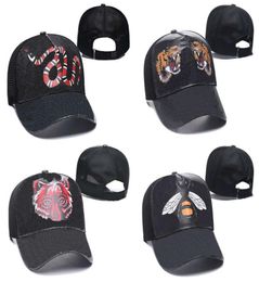 Designer Mens Baseball Caps woman Brand Tiger Head Hats bee snake leopard Embroidered bone Men Women casquette Sun Hat gorras Spor2384350