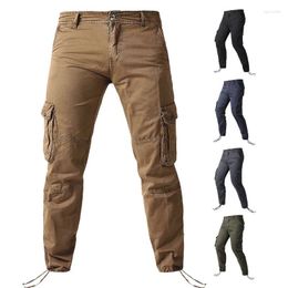 Men's Pants Fashion Men Cargo Mens Loose Army Tactical Multi-pocket Trousers Pantalon Homme Big Size 40 Male Military Overalls