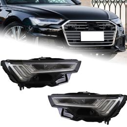 Head Lamp for AUDI A6 20 19-2023 A6 C8 Design Headlights DRL Assembly Upgrade Dynamic Daytime Light Accessory