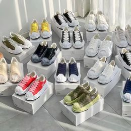 Top Quality AAA New Co Brand Mmy Maison Dissolving Shoes Designer Casual Shoes Mihara Yasuhiro Green Thick Soled Lovers Daddy Sports trainers Casual Board Shoes