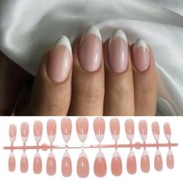 240 Pieces Natural French Tips Fake Nail 12 Sizes Almond Press on False Nails Bulk for Nail Extension System Summer Accessories 231227