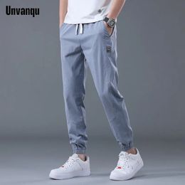 UNVANQU Men's Harem Pants Spring Summer Thin Streetwear Trousers Male Cotton Jogging Sports Sweatpants Men Clothing Joggers 231226