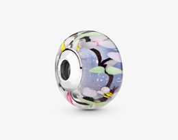 New Arrival 925 Sterling Silver Enchanted Garden Murano Glass Beads Charm Fit Original European Charm Bracelet Fashion Jewellery Accessories6117570