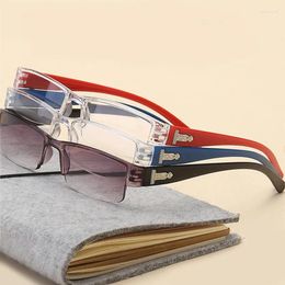 Sunglasses Fashion Reading Glasses Men Women Clear Lens Half Frame Presbyopic Eyewear 1.0 1.5 2.0 2.5 3.0 3.5 4.0 For Reader