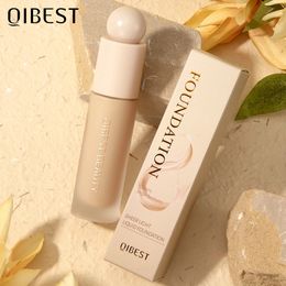 QI Face Liquid Foundation Cream Full Coverage Concealer Waterproof Makeup Base Brighten Cover Dark Circles 4 Colours 231227