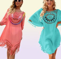 Women Beach Dre Bikini Cover Up Pareo Boho Mujer Dree de praia for Woman wimwear CoverUp ummer het Tunic 2206098084278