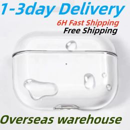 USA Stock For Apple Airpods Pro 2 2nd Generation airpod 3 pros Headphone Accessories Solid Silicone Protective Earphone Cover Wireless Charging Shockproof Case