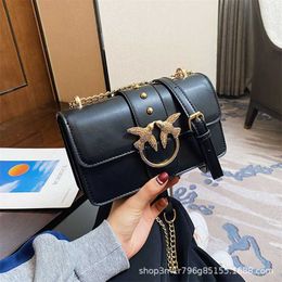 18% OFF Designer bag Classic Bird New Crossbody Women's Double Flying Swallow Small Square Versatile Fashion Shoulder Bag