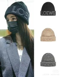 Caps Lowe Woman Beanie official website 1:1 high quality autumn and winter knitted hat men's luxury designer Fit cap classic letter woo