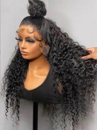 Wigs 30 32 40 Inch Loose Deep Wave 200 Density 360 Lace Frontal Human Hair Wigs Brazilian Water Curly 13X4 Lace Front Wig For Women