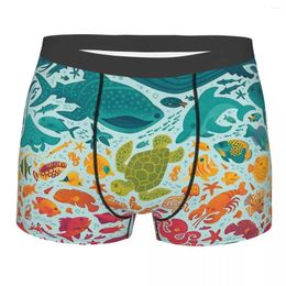 Underpants Aquatic Spectrum Animal Cute Forest Ocean Cotton Panties Man Underwear Print Shorts Boxer Briefs