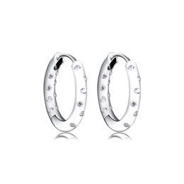 Huggie 100% 925 Sterling Silver Jewellery Droplets Hoop Earring Free Shipping