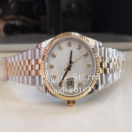 36mm Midsize Men's Watches Ladies Watch Women's Bp Wimbledon Mother Of Pearl Automatic 2813 Jubilee Bracelet Men Sapphir288S