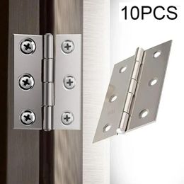Bath Accessory Set Cabinet Bookcase Hinge Connector Stainless Inch Hinges Drawer Steel Door Flat 2 Hardware Window 10pcs Furniture