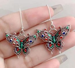 Dangle Earrings Antique Classic Colorful Butterfly For Women Party Birthday Fashion Jewelry