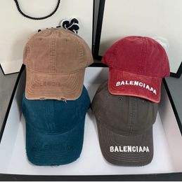 Designer Baseball Cap Embroidered Letter Duckbill Caps Adjustable Washed and Worn-out Size 56-58cm Sun Hats For Women And Men Couple Outdoor Travel Hat