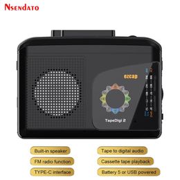 Speakers Ezcap246 Protable Usb C Cassette Tape Player to Mp3 Converter with Speaker Am/fm Radio Music Type C Cassette Player for Windows