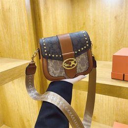 16% OFF Designer Luxury new product fashionable high-end texture niche saddle women's single shoulder underarm crossbody small bag