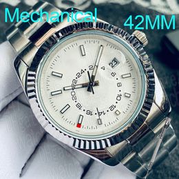 Men Watch Automatic Mechanical Movement Small Dial can rotate Casual Watches 316 Stainless Steel Strap 42mm Waterproof Wristwatch Birthday Gift