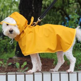 Dog Apparel Outdoor Waterproof Egg Yolk Man Raincoat Supplies Soft And Breathable Winter PU Pet Cute Clothes Wear Hat Coat