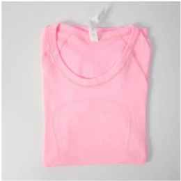 Clothes Women 22 Lu-088 23 Yoga T-shirts Womens T-shirt High-elastic Breathable Running Top Quick Drying Seamless Short Sleeve Sport-cycling Gym Wear Lu Good s1