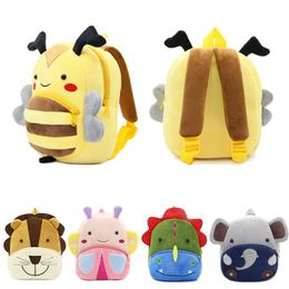 Kids Cartoon Cute Monkey Backpack Kindergarten Children Mochila Infant School Bags Baby Girl Boy Schoolbag Escolares Gift 231227