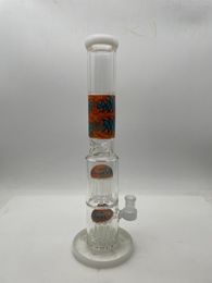 16inch Glass Bong Percolator Hookah Tall 14mm Joint with Bowl