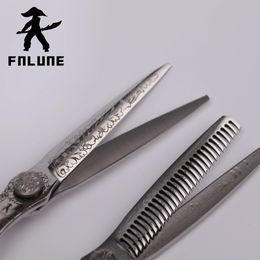 Shirt Fnlune 6inch Professional Hair Salon Scissors Cut Barber Accessories Haircut Thinning Shear Scissors Hairdressing Tools Scissors