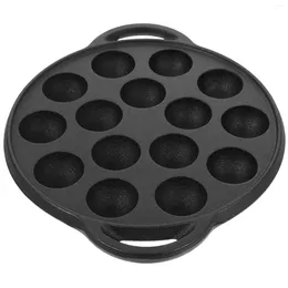 Pans Mini Meatballs Snail Wok Kitchen Cookware Cooking Pan Casting Iron Pot Thickened